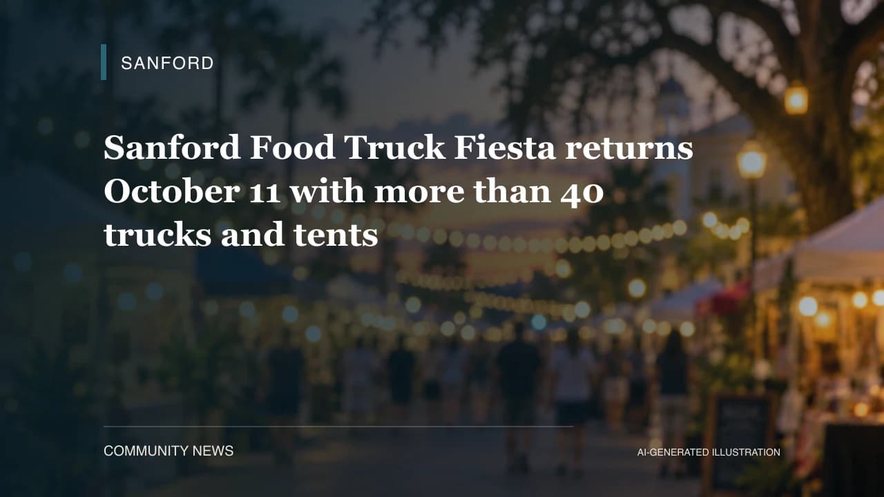 Sanford Food Truck Fiesta returns October 11 with more than 40 trucks and tents